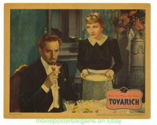 Tovarich Lobby Card 11x14 Inch Size Movie Poster Claudette Colbert 1937 Film