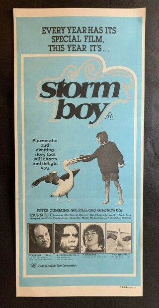 Storm Boy Australian Daybill Movie Poster Cult 70s Family Movie Cinema Classic