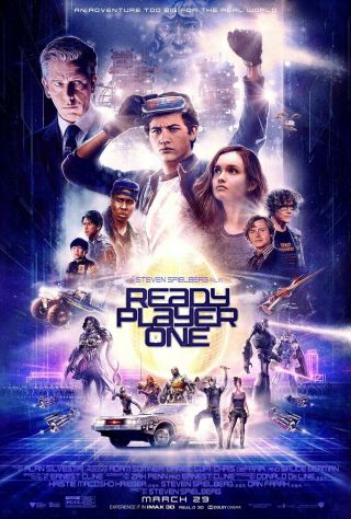 Ready Player One - Ds Movie Poster 27x40 D/s Final Spielberg Rare