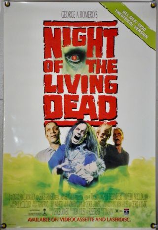 Night Of The Living Dead Rolled Orig Video Movie Poster Romero Savini (1990)