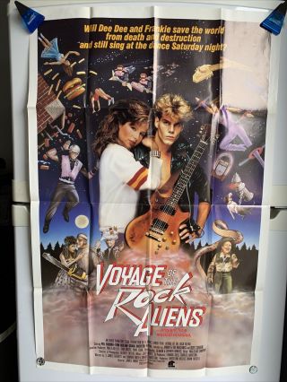 Voyage Of The Rock Aliens 1984 Advance Movie Poster Folded Pia Zadora
