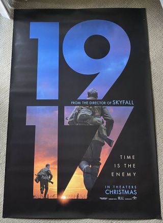 1917 Movie Poster 48x70 2 - Sided Theatric Release Wwi Ds