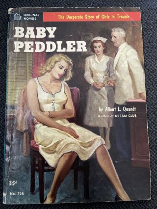 Vintage Paperback Digest - Baby Peddler Albert Quandt Pulp Fiction Pb 1953