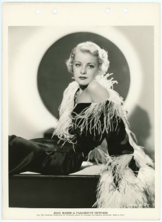 1934 Seductive Blonde Joan Marsh Art Deco Glamour Keybook Photograph