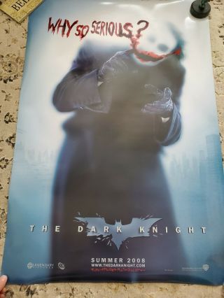 Dark Knight - Theater Ds Movie Poster 27x40 Why So Serious?