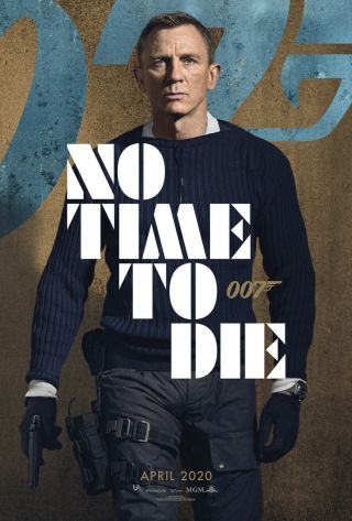 No Time To Die Movie Poster 2 Sided Rare Advance 27x40 Daniel Craig