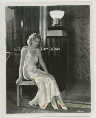 Marian Marsh Gorgeous Art Deco Vintage Portrait Photo 1932