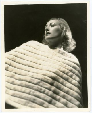 Sumptuously Glamorous Tala Birell 1935 High Drama Portrait Photograph