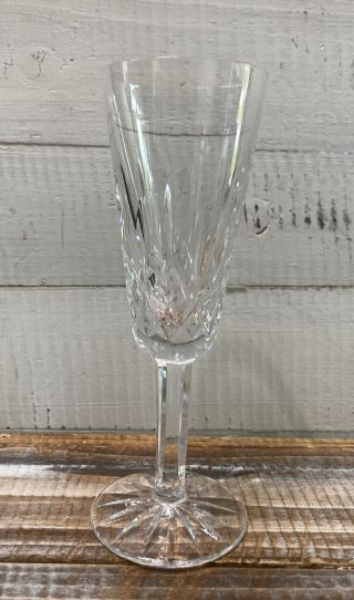 Vintage Waterford Lismore Cut Crystal Glass Champagne Flute 7.  25