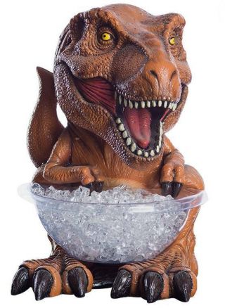 Jurassic World Süßigkeiten Halter T - Rex Figur 37cm Candy Bowl Holder Halloween 2