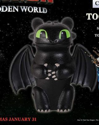 11 " How To Train Your Dragon 3 Toothless Tub Popcorn Bucket,  Movie Theater 85oz