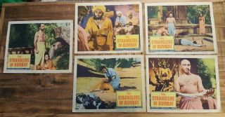 Set Of 5 Lobby Cards - The Stranglers Of Bombay - 1960 Columbia Pictures Corp.
