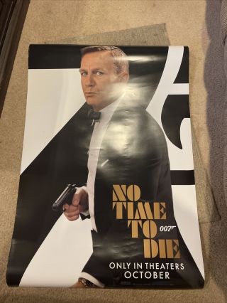 No Time To Die James Bond Movie Poster 27x40 2 - Sided Theatrical Release