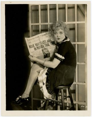 Phyllis Haver As Jazz Age Murderess Roxie Hart 1927 Chicago Photograph