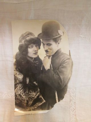 Rare & Real Photo Of Charlie Chaplin & Georgia Hale 1926 The Gold Rush Year