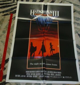Vintage 1982 Movie Poster Halloween Iii Season Of The Witch Halloween 3