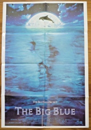 The Big Blue Luc Besson 1988 Australian One Sheet Movie Poster