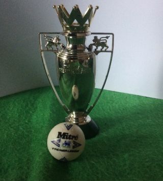 Subbuteo Fa Premier League Trophy & Mitre Ball Vintage 1990’s
