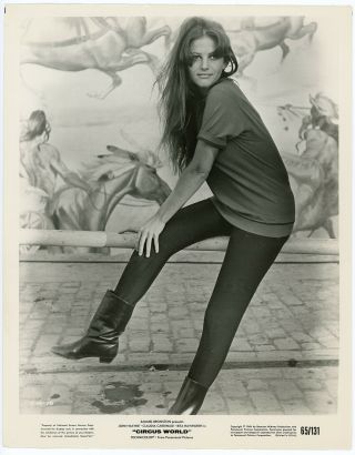 Gorgeous European Actress Claudia Cardinale Vintage 1964 Circus World Photograph