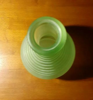 Vintage Green Uranium Vaseline Glass Frigidaire Bottle Water Jug 3