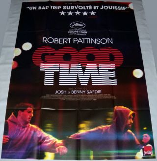 Good Time Ben & Joshua Safdie Robert Pattinson Jason Leigh Large French Poster