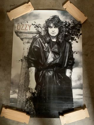 Vintage - Movie Poster - Ozzie Osbourne Black And White - 1988 27 X 40 "