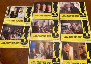 Network 1976 Movie Lobby Cards 11x14 (set Of 8) William Holden & Faye Dunaway