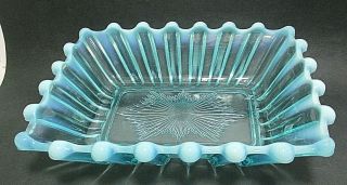 Davidson Blue Pearline Vaseline Large Glass Pin Tray