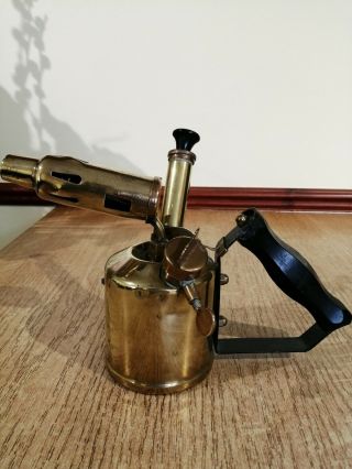 Vintage Brass Blow Torch Lamp
