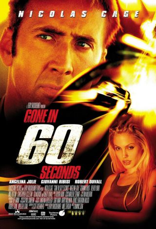 Gone In 60 Seconds Movie Poster 2 Sided 27x40 Nicolas Cage Angelina