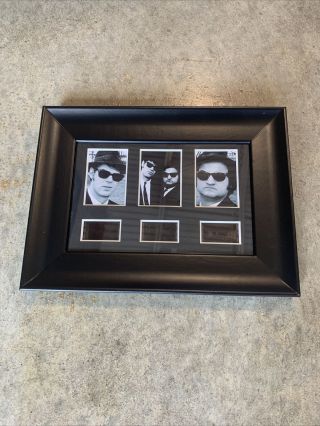 Blues Brothers Framed Trio Movie Film Cell Memorabilia - Compliments Dvd Poster