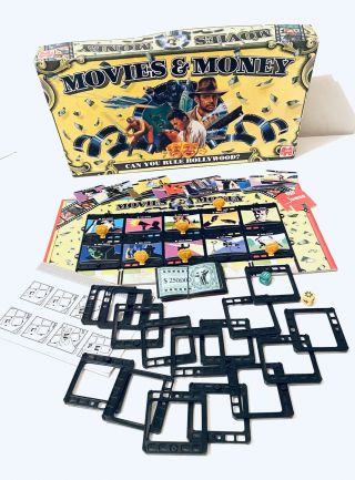 Jumbo Games Movies And Money Board Game 1998 Vintage Can You Rule Hollywood?