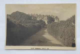 Rare 1912 - 1926 Vintage Postcard Of Cliff Terrace,  Chale,  Isle Of Wight