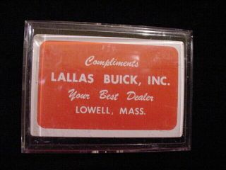 Vintage Ma Buick Dealership Promotional/advertising Playing Cards - Unsealed/mib