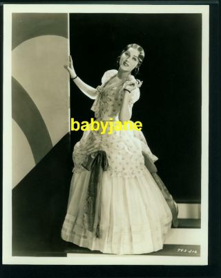 Fay Wray Vintage 8x10 Photo Taken By Richee 1930 The Texan Period Gown