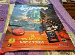 Goosebumps The Haunted Mask II Movie Rental Poster Fox Kids Horror Rare 2