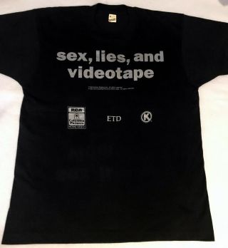 Vintage Sex Lies And Videotape 1990 Promo T Shirt Xl