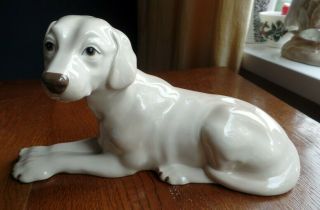 Large Vintage Szeiler Studio Pottery Labrador Dog Model Number 76