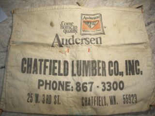 Vintage Nail Apron Chatfield Lumber Co Inc Chatfield Minnesota