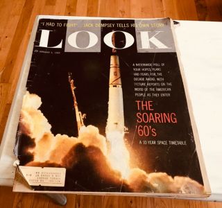 Life,  Newsweek And Look Magazines About The Moon Landing 1960’s Nasa Vintage