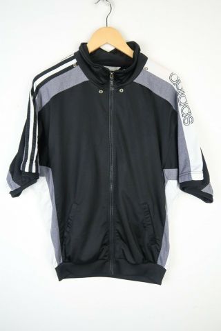 Adidas Vintage 90s Mens Short Sleeve Track Suit Top Jacket Size Large (c924)