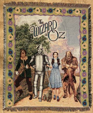 The Wizard Of Oz Throw Blanket 2002 56” X 46”
