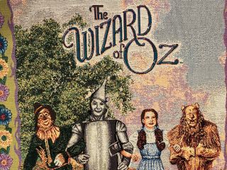 The Wizard Of Oz Throw Blanket 2002 56” X 46” 2