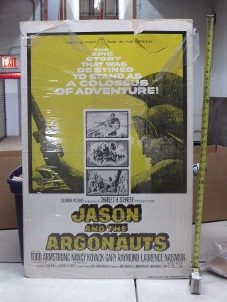 Jason And The Argonauts 1963 Theatrical One Sheet (27x41) Fair,  Ray Harryhausen
