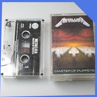 Vintage Tape Analog Cassette Music Metallica - Master Of Puppets Heavy Metal