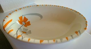 Vintage Art Deco Myott Son & Co.  Hand Painted Bowl Floral England