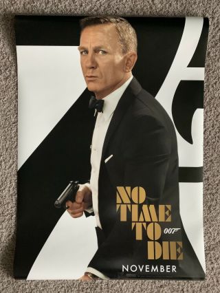 James Bond No Time To Die Ds 27x40 Movie Poster 007 2 - Sided