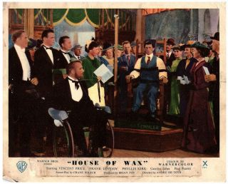 House Of Wax British Lobby Card Vincent Price Charles Bronson 1953