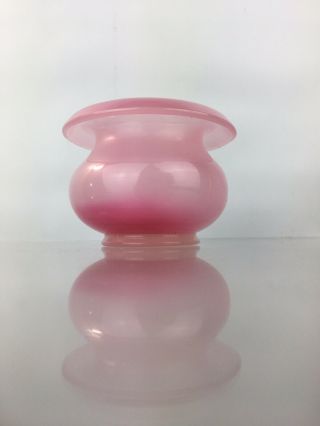 Vintage Mid Century Pink Alabastro Art Glass Vase Seguso Murano Italian Opaline