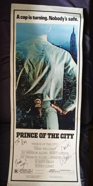 Prince Of The City Poster Signed By Treat Williams
